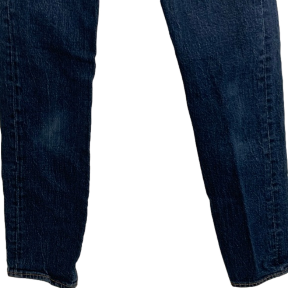 Levis Wedgie Jeans Premium Size 23 Dark Blue Wash - Picture 4 of 9